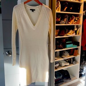Beautiful Cream Express Sz Small Sweater Dress